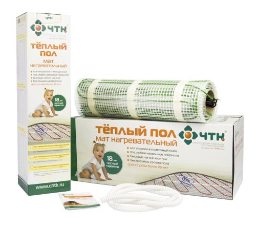 Теплый пол под плитку одножильный ЧТК МНО-220-2,5м2 (0,5 х5,0м) 550Вт картинка